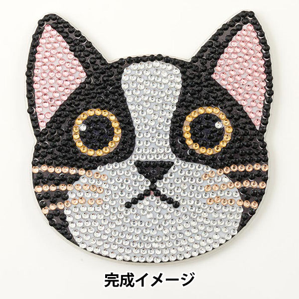 ビーズキット 『ダイヤモンドフィックス コースター ネコ B 10-4713』