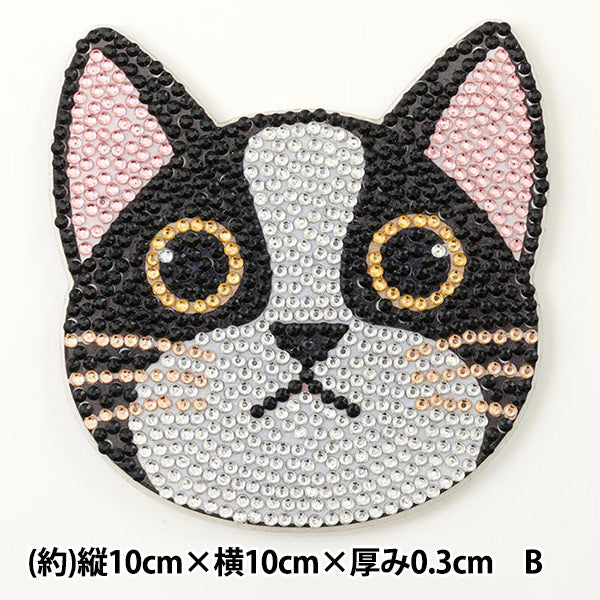 ビーズキット 『ダイヤモンドフィックス コースター ネコ B 10-4713』