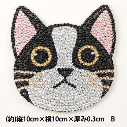 ビーズキット 『ダイヤモンドフィックス コースター ネコ B 10-4713』