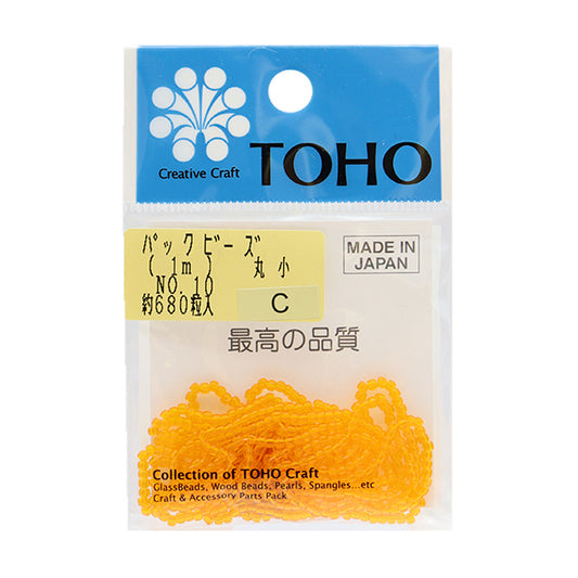 ビーズ 『パックビーズ 丸小 No.10』 TOHO BEADS トーホービーズ