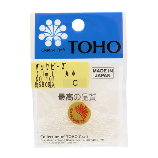 ビーズ 『パックビーズ 丸小 No.101』 TOHO BEADS トーホービーズ