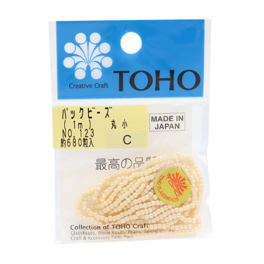 ビーズ 『パックビーズ 丸小 No.123』 TOHO BEADS トーホービーズ