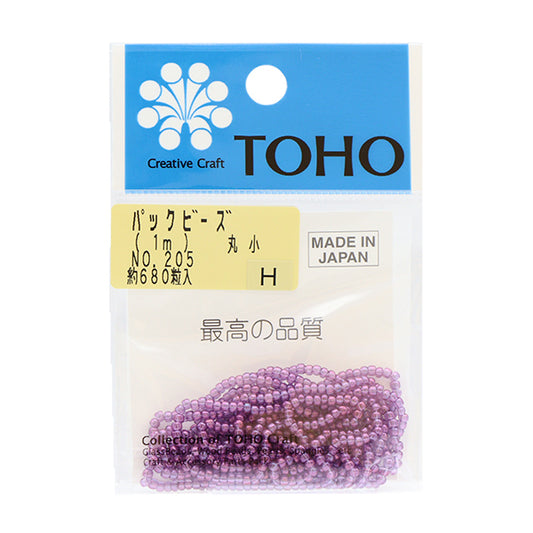 ビーズ 『パックビーズ 丸小 No.205』 TOHO BEADS トーホービーズ
