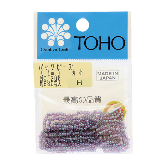 ビーズ 『パックビーズ 丸小 No.206』 TOHO BEADS トーホービーズ