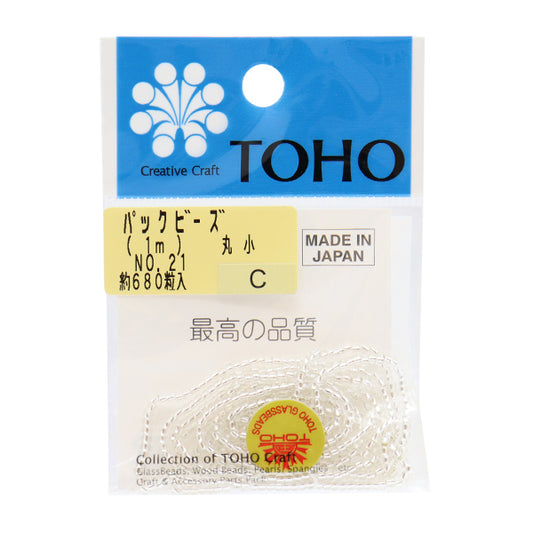 ビーズ 『パックビーズ 丸小 No.21』 TOHO BEADS トーホービーズ