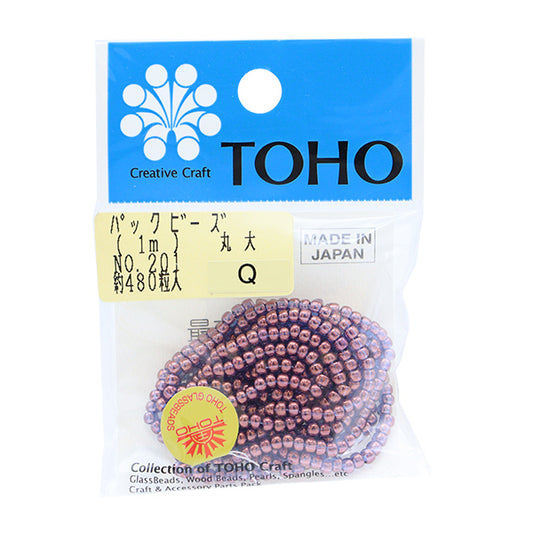ビーズ 『パックビーズ 丸大 No.201』 TOHO BEADS トーホービーズ