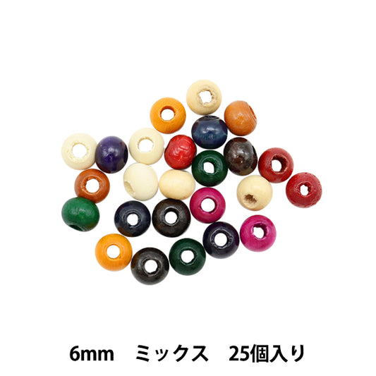 ビーズ『ウッドビーズ NR6-M』TOHOBEADSトーホービーズ