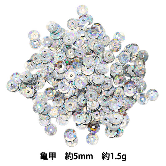 スパンコール 『スパンコール 亀甲 プリズム シルバー 約5mm H6026』 MIYUKI ミユキ