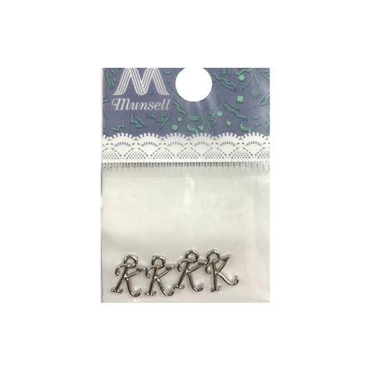手芸金具 『271 0015SK イニシャルチャーム K 4個』