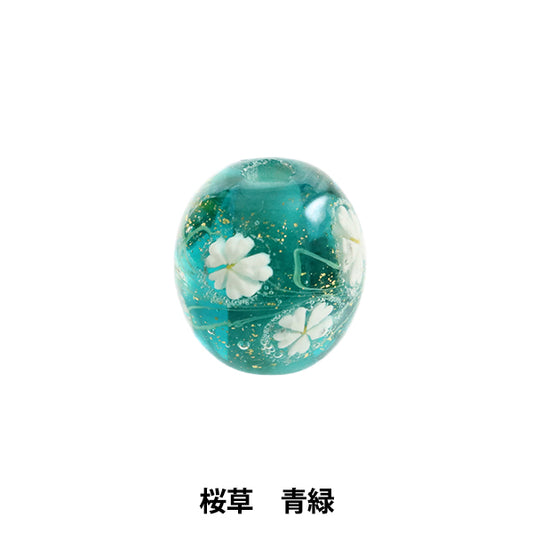 Handicraft bracket "Tonbo ball cherry blossom blue green"