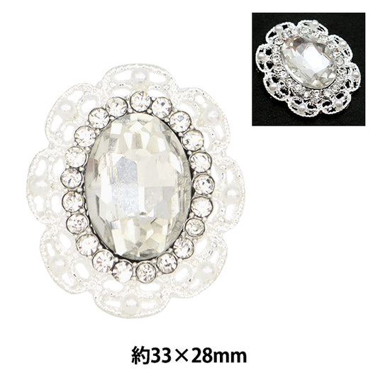 手工艺品零件“珠宝零件33mm x 28mm tjp-6” terai