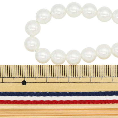 ビーズ 『パール 丸玉 7mm 白 約54個入り POPUP』