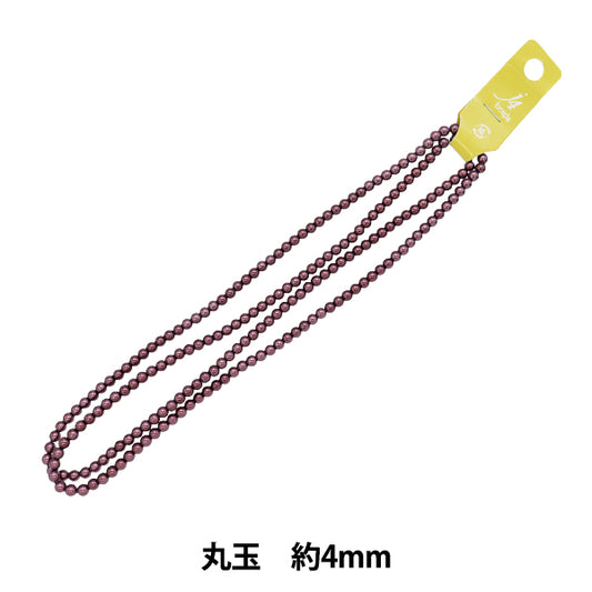ビーズ 『パール 丸玉 4mm T102-A色番 約190個入り POPUP』