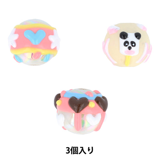 手芸パーツ 『ペイントビーズ 3個入り 04 PTB-01』 KIYOHARA 清原