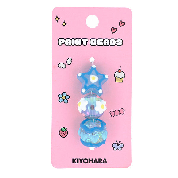 手芸パーツ 『ペイントビーズ 3個入り 06 PTB-01』 KIYOHARA 清原