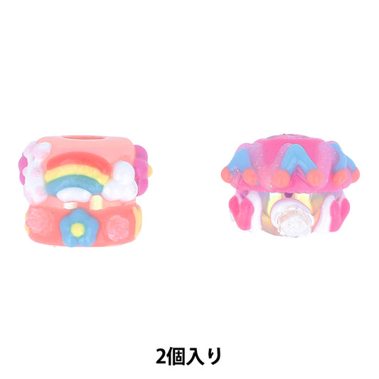 手芸パーツ 『ペイントビーズ 2個入り 02 PTB-02』 KIYOHARA 清原