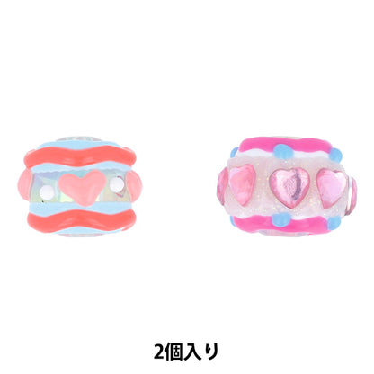手芸パーツ 『ペイントビーズ 2個入り 03 PTB-02』 KIYOHARA 清原