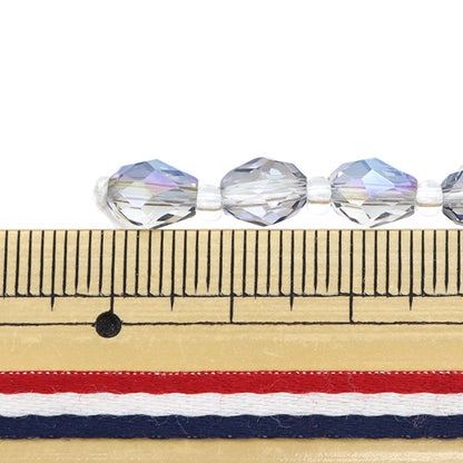 ビーズ 『ガラスビーズ ドロップカット 5×7mm ブルーオーロラ JIN24-G-16』