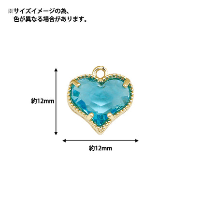 Accessories material "Bijou Cham Picoheart Crystal GN-28-24SS-03"