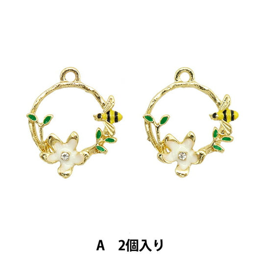 配件材料“ EPO魅力花箍2件颜色M8822”