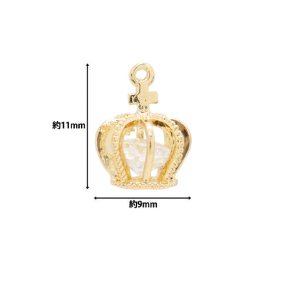 附件材料“锆石魅力皇冠2件金M1796"