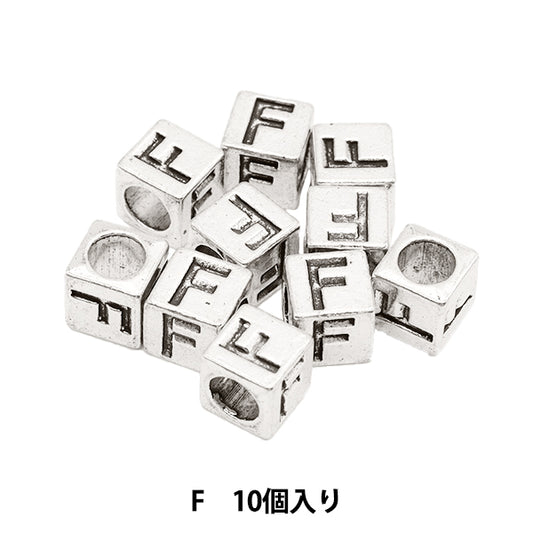 珠子 “金属珠子 字母珠子 大约7 x 7毫米10件包括“ Marchenart Fairy Tale Art