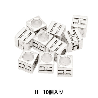 珠子 “金属珠子 字母珠子 h大约7 x 7毫米10件包括“ Marchenart Fairy Tale Art