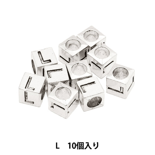 珠子 “金属珠子 字母珠子 大约7 x 7毫米10件包括“ Marchenart Fairy Tale Art