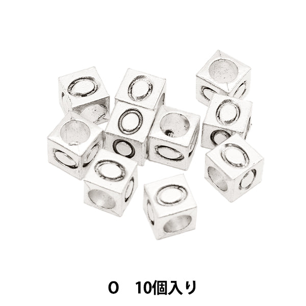 珠子 “金属珠子 字母珠子 o大约7 x 7毫米10件包括“ Marchenart Fairy Tale Art