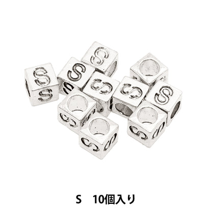 珠子 “金属珠子 字母珠子 大约7 x 7毫米10件包括“ Marchenart Fairy Tale Art