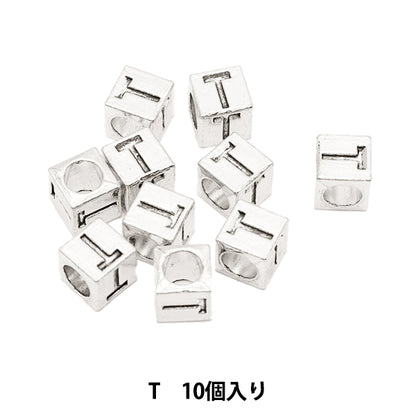 珠子 “金属珠子 字母珠子 大约7 x 7毫米10件包括“ Marchenart Fairy Tale Art