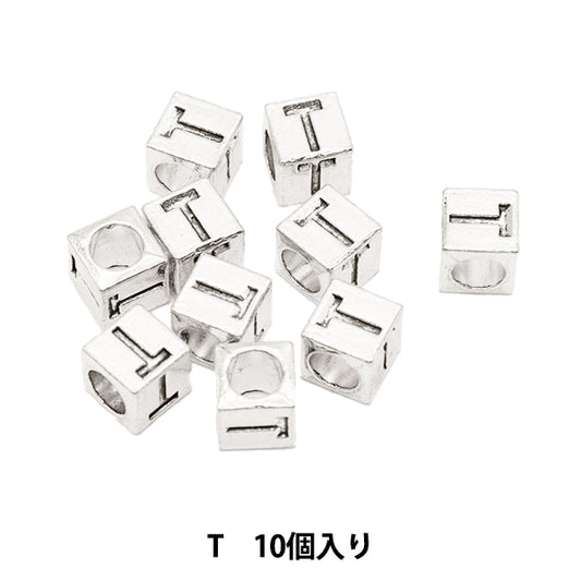 珠子 “金属珠子 字母珠子 大约7 x 7毫米10件包括“ Marchenart Fairy Tale Art
