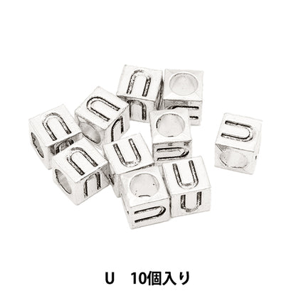 珠子 “金属珠子 字母珠子 大约7 x 7毫米10件包括“ Marchenart Fairy Tale Art