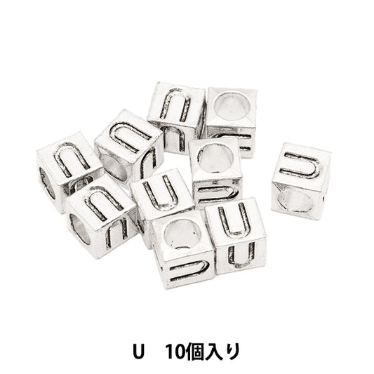 珠子 “金属珠子 字母珠子 大约7 x 7毫米10件包括“ Marchenart Fairy Tale Art