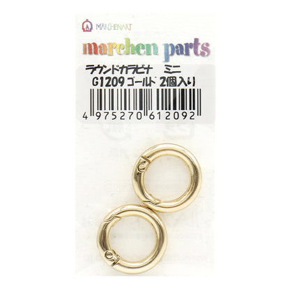 Round Carabiner Mini 2 pieces 20mm Gold G1209" MARCHENART Fairy tale art