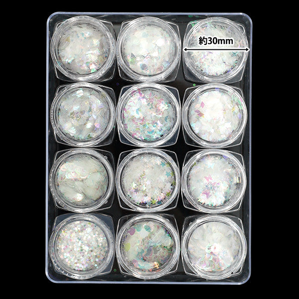 レジン材料 『ジュエリーパレット12 ホワイトA YS-2-10』