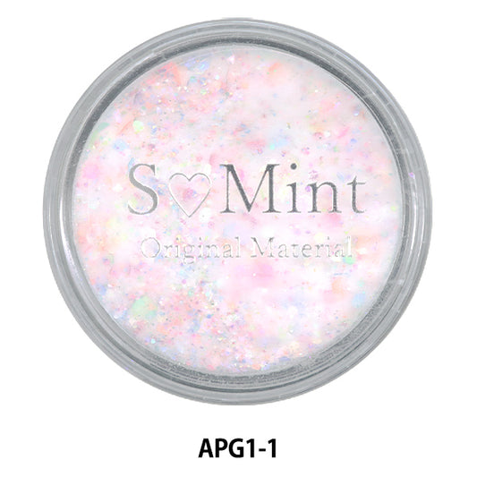 レジン材料 『アクリルパウダー グリッター シリーズ1 1番色 APG1-1』 Smint エスミント