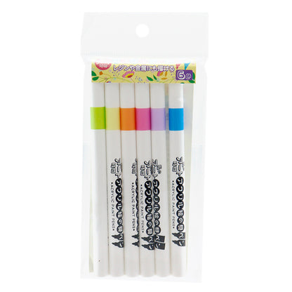 マーカーペン 『私のアート時間 アクリル絵の具ペン 6色セット パステル 10-5308』