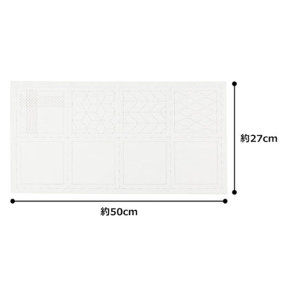 Embroidery kit "Sashiko White cross that allows you to make 4 coasters 98911" LECIEN Lecien cosmo