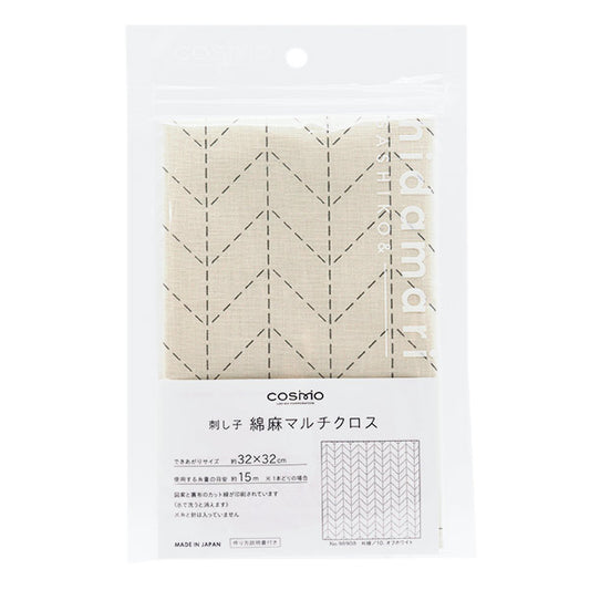 刺绣套件“ Sashiko棉花亚麻sugiya off-white 98908-10" Lecien Lecien 宇宙