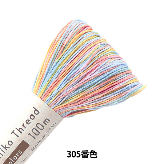 绣花线“ Sashiko Thread 100m 6colors Color 305” Olympus