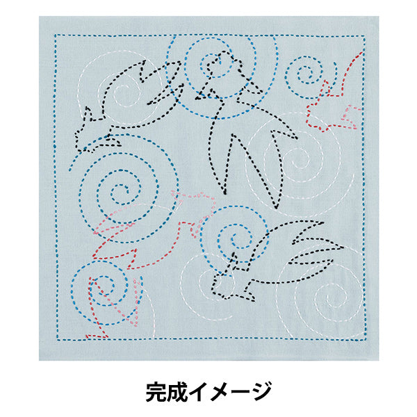 刺绣套件“ Sashiko Kit Cool Kingyo Asagi SK488" Olympus