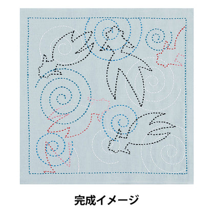 刺绣套件“ Sashiko Kit Cool Kingyo Asagi SK488" Olympus