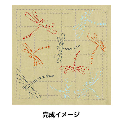 刺绣套件“ Sashiko Kit Akane Dragonfly Mustard SK490" Olympus
