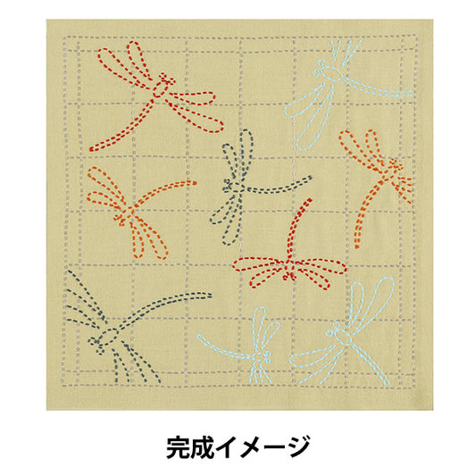 刺绣套件“ Sashiko Kit Akane Dragonfly Mustard SK490" Olympus