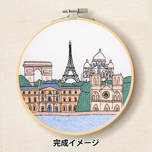 Embroidery kit "Designer Collection Paris cityscape TB225" DMC Diementsea