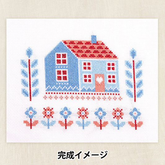 Embroidery kit "Designer Collection Folk Cottage BK408" DMC Diementsea