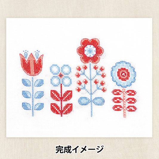 Embroidery kit "Designer Collection Folk Flower BK409" DMC Diementsea