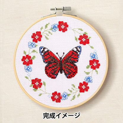 Embroidery kit "Designer Collection Butterfly Li -Room BK411" DMC Diementsea
