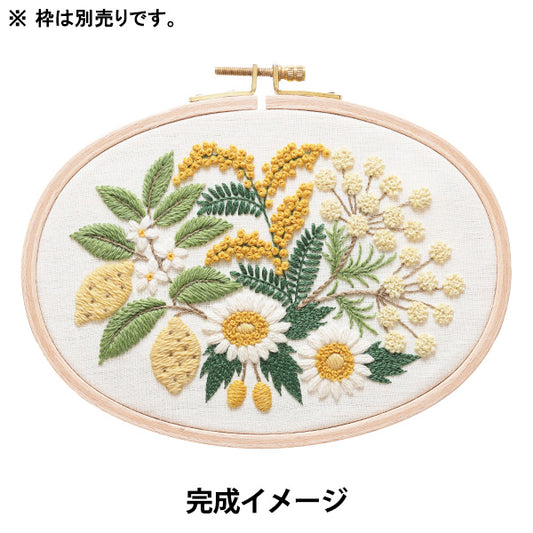 Embroidery Kit "Higuchi Yumiko Flower Bouquet Collection Yellow JPT92" DMC DMC